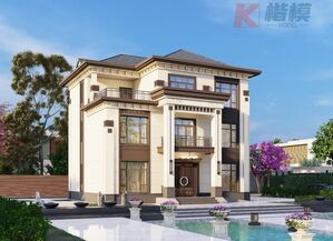24#新中式三层独栋别墅模型加别墅-1