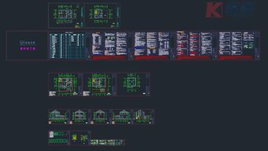 41#欧式两层独栋别墅建筑SU模型加CAD-3
