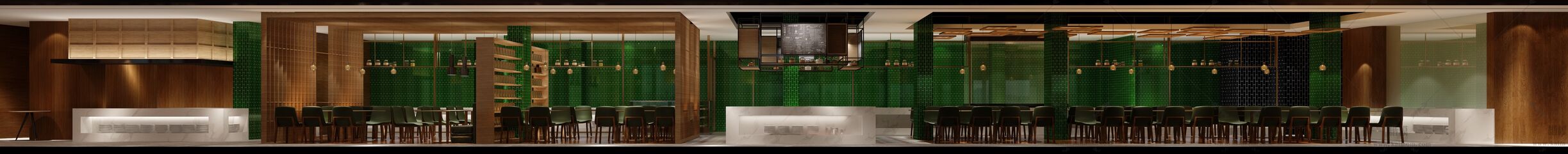 餐饮空间3D模型下载-1