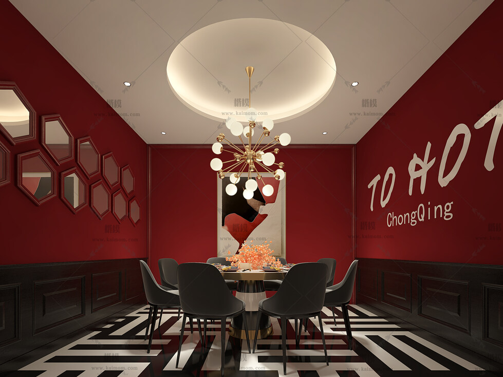 包房空间3D模型下载-1