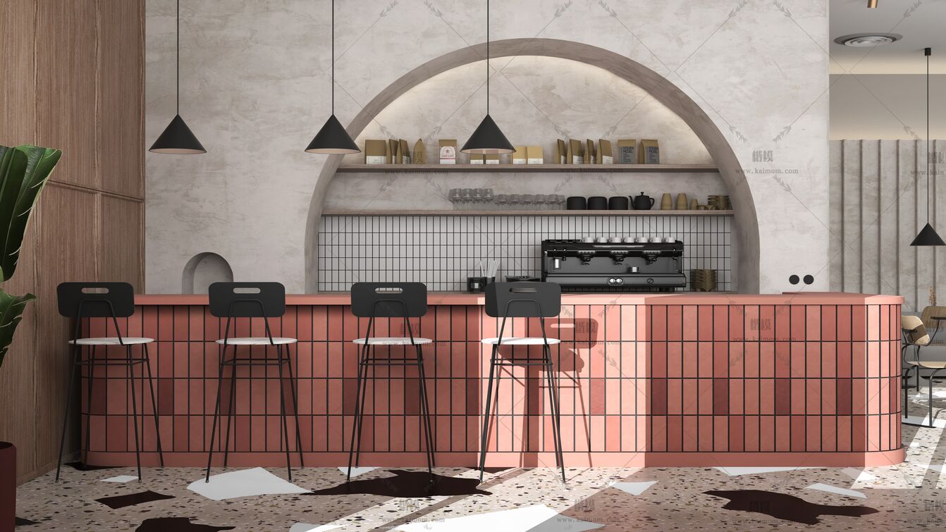 餐饮空间3D模型下载-1