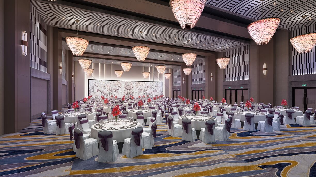 餐饮空间3D模型下载-1