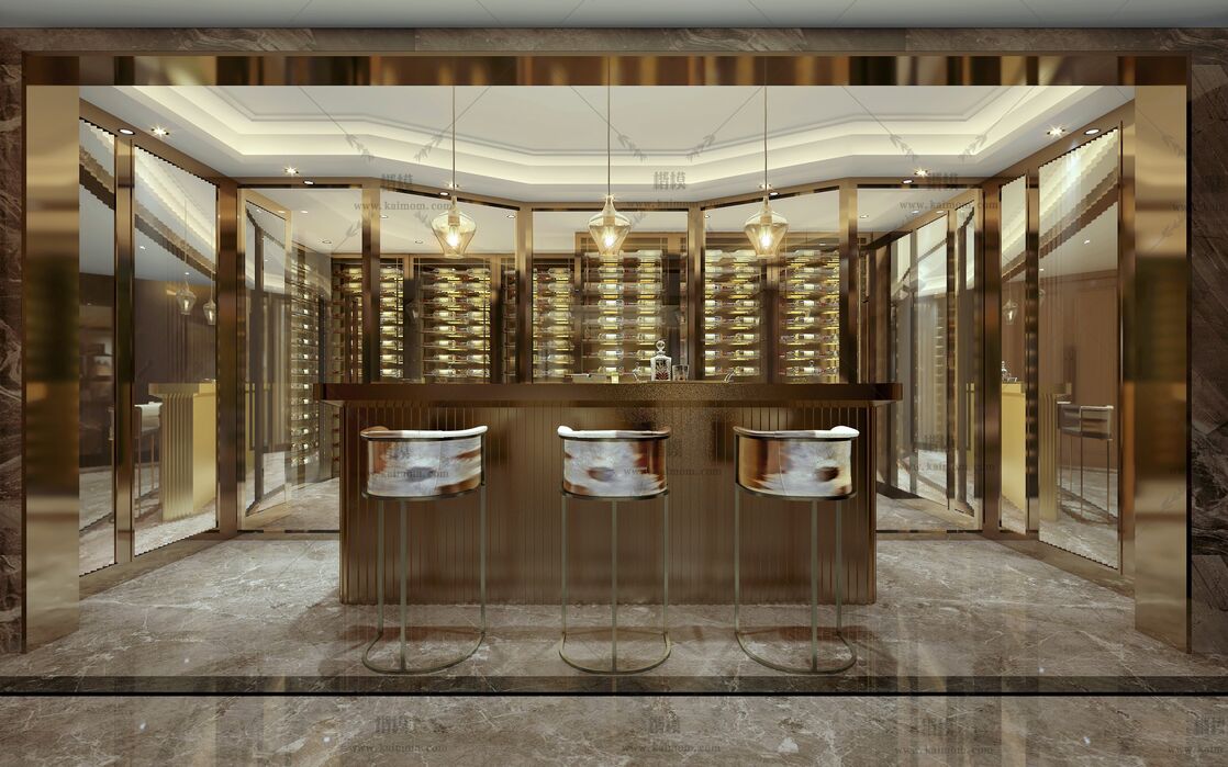 餐饮空间3D模型下载-1