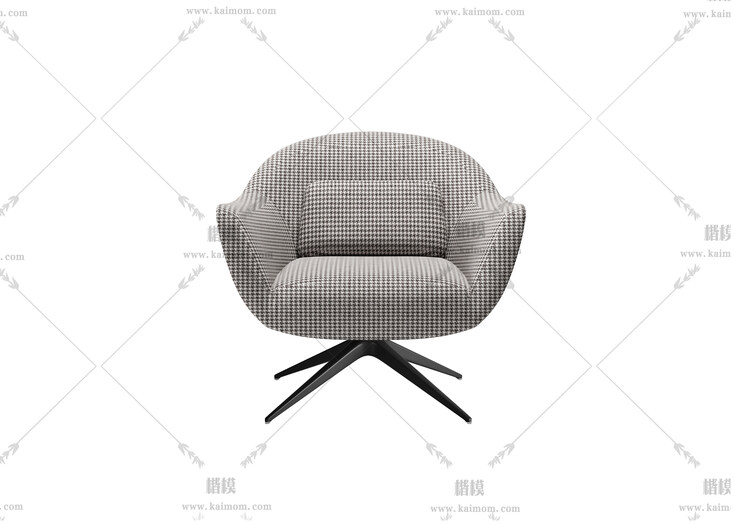 单人沙发模型，酷家乐直接上传使用-1