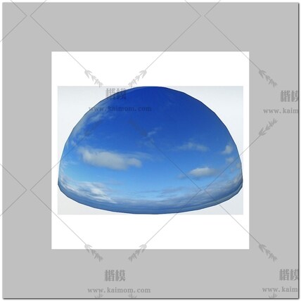 D5模型球形天空背景配景-1