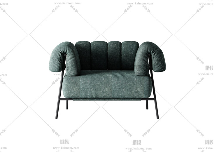 单人沙发模型，酷家乐直接上传使用-1