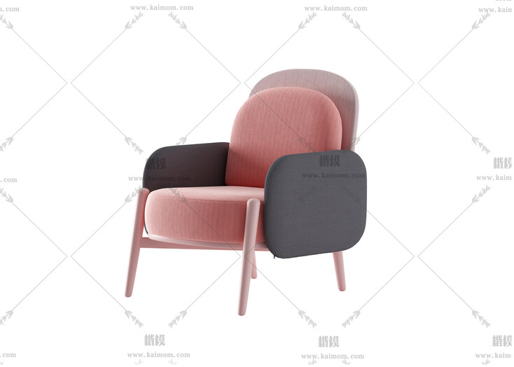 休闲椅模型，酷家乐3Dmax可直接使用-1