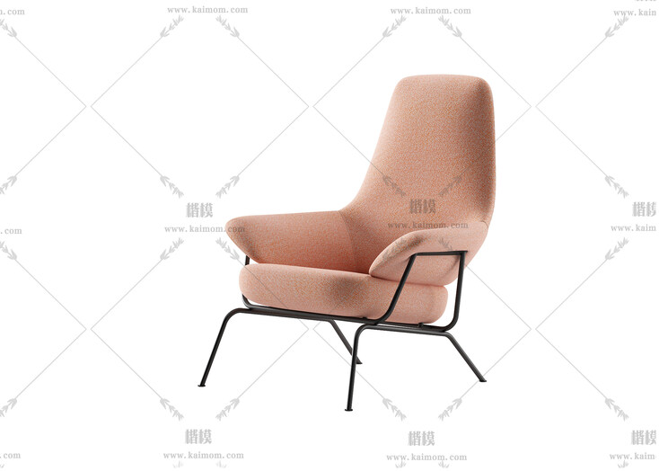 休闲椅模型，酷家乐3Dmax可直接使用-1