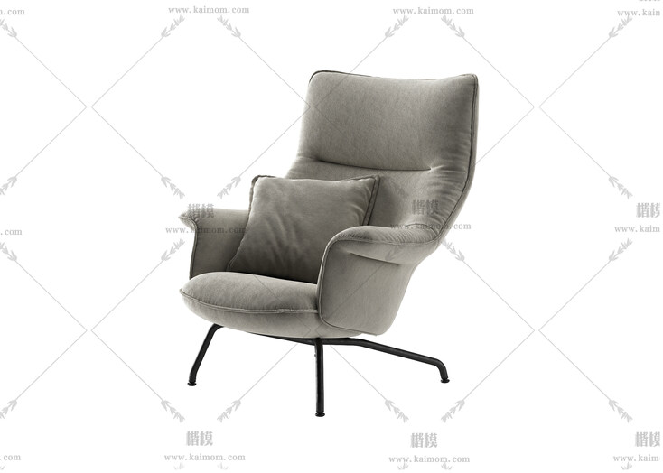休闲椅模型，酷家乐3Dmax可直接使用-1