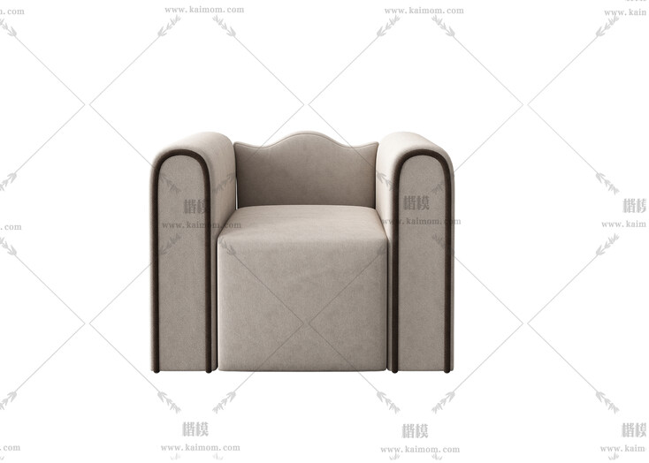 单人沙发模型，酷家乐直接上传使用-1