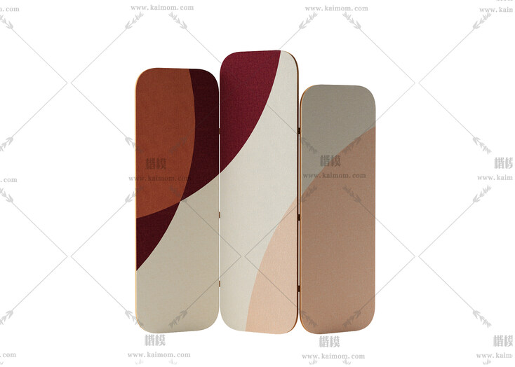 屏风模型,酷家乐，3DMAX可直接使用-1