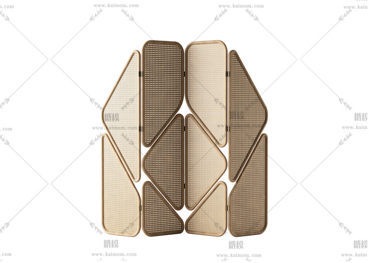 屏风模型,酷家乐，3DMAX可直接使用-1