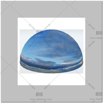 D5模型球形天空背景配景-1