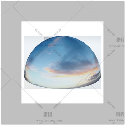 D5模型球形天空背景配景-1