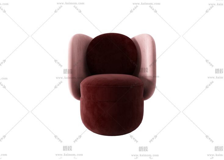 单人沙发,酷家乐直接上传使用-1