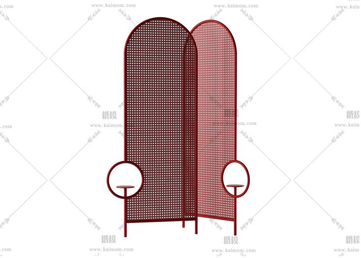 屏风模型,酷家乐，3DMAX可直接使用-1