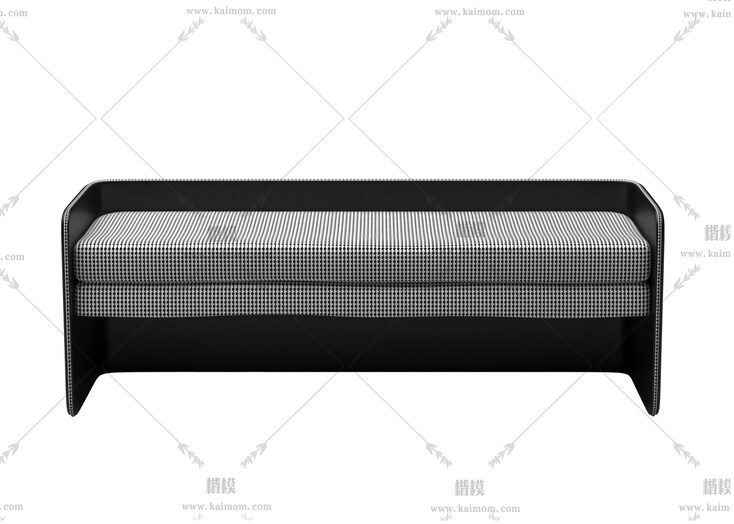 长凳吧椅模型，酷家乐，3Dmax可直接使用-1
