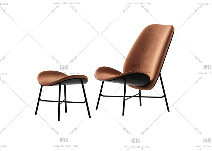 休闲椅模型，酷家乐3Dmax可直接使用-1