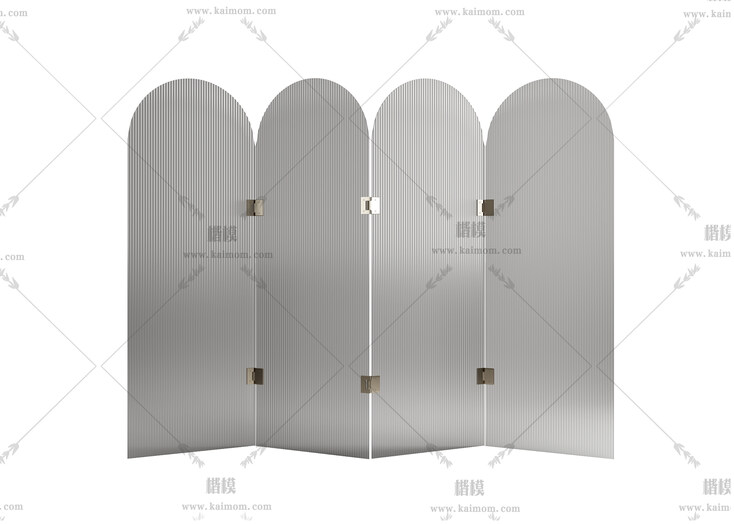 屏风模型,酷家乐，3DMAX可直接使用-1