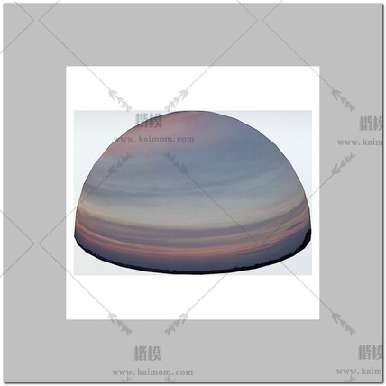D5模型球形天空背景配景-1