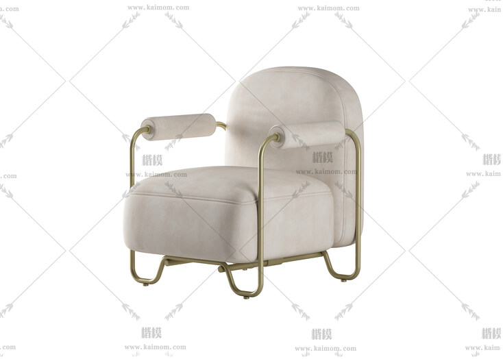 单人沙发模型，酷家乐直接上传使用-1