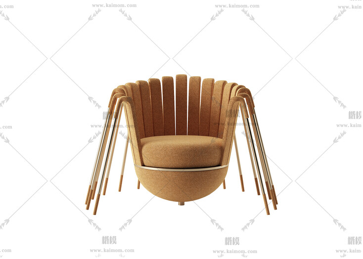 单人沙发,酷家乐直接上传使用-1