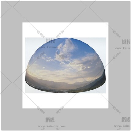 D5模型球形天空背景配景-1