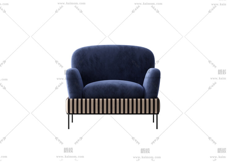 单人沙发模型，酷家乐直接上传使用-1