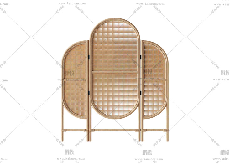 屏风模型,酷家乐，3DMAX可直接使用-1