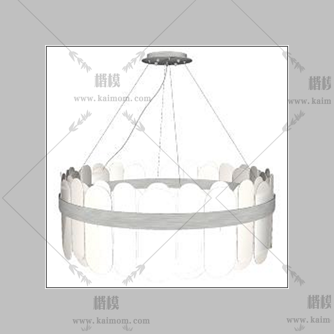 吊灯模型下载，免调整材质-1