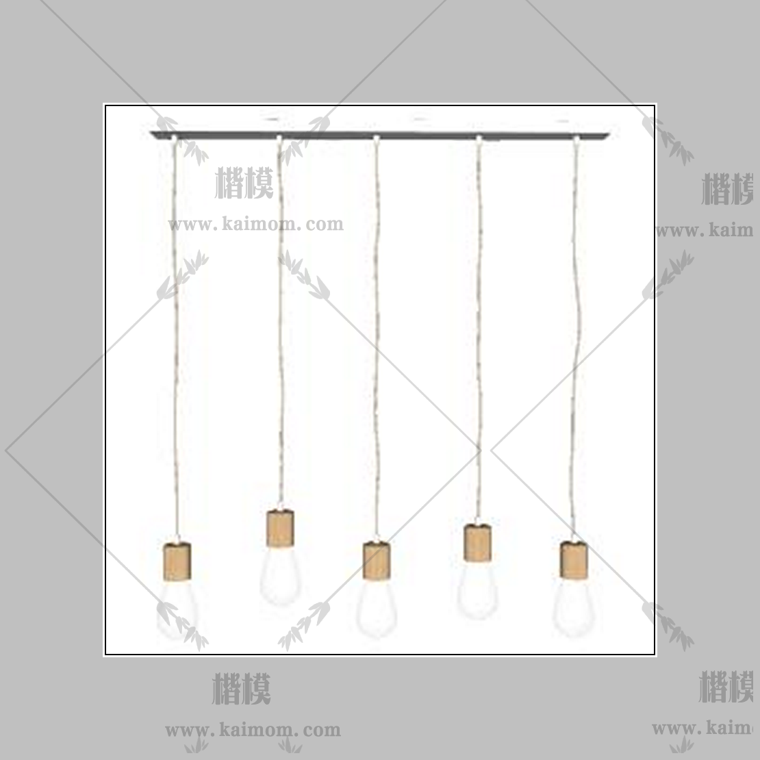 吊灯模型下载，免调整材质-1