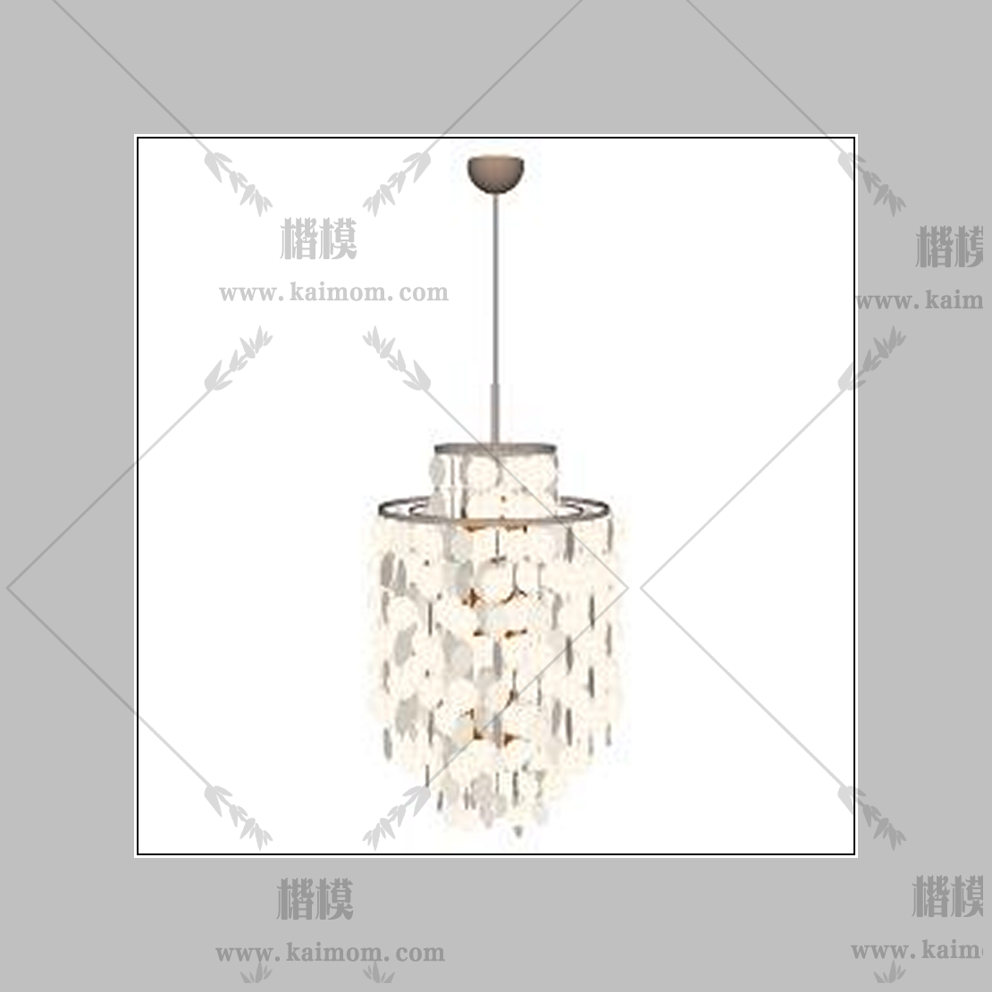 吊灯模型下载，免调整材质-1