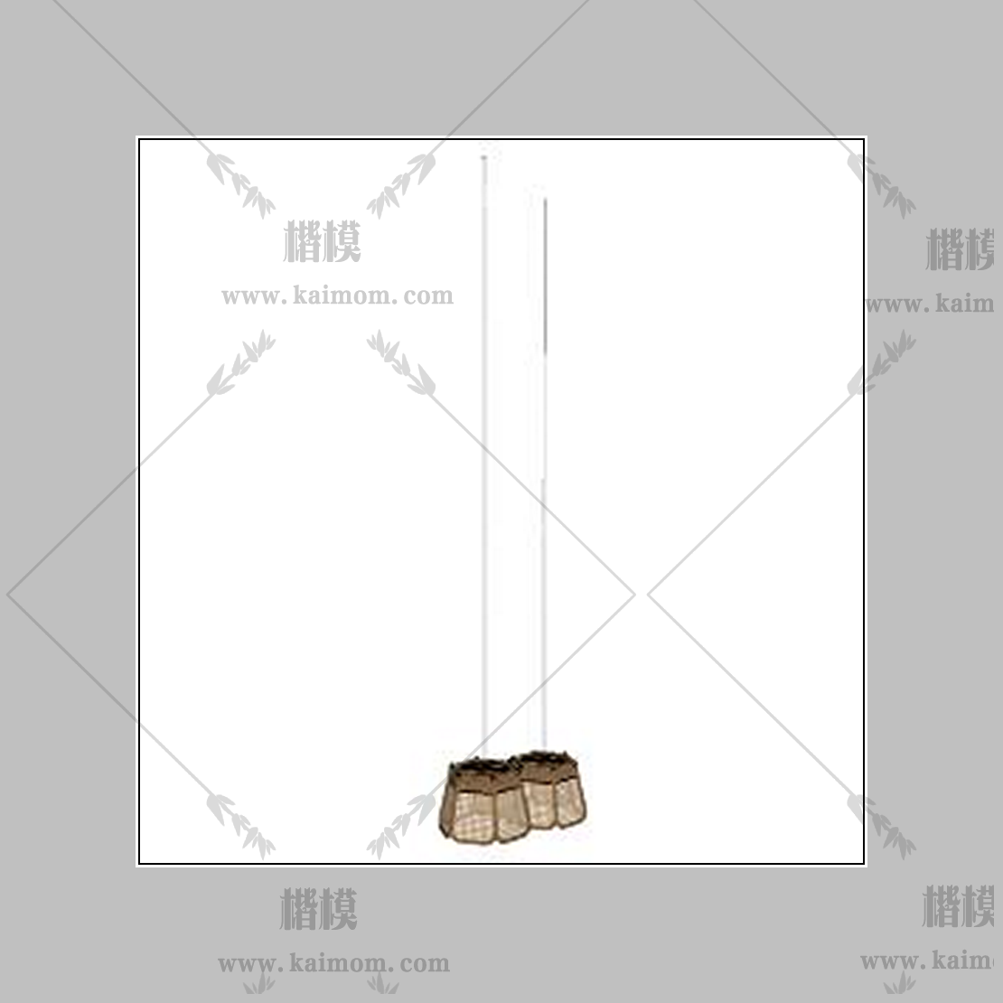 吊灯模型下载，免调整材质-1