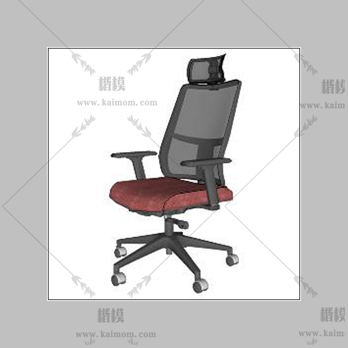 办公椅模型下载，材质免调整-1