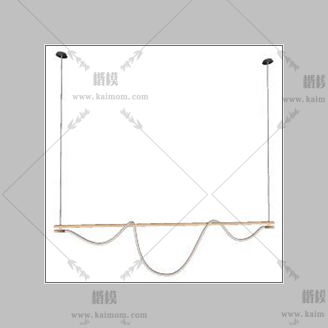 吊灯模型下载，免调整材质-1