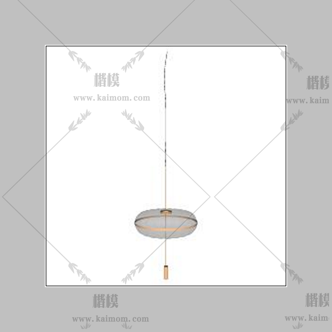 吊灯模型下载，免调整材质-1