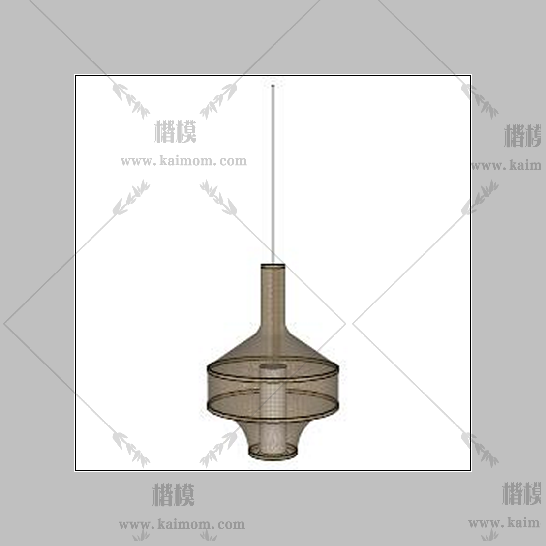 吊灯模型下载，免调整材质-1