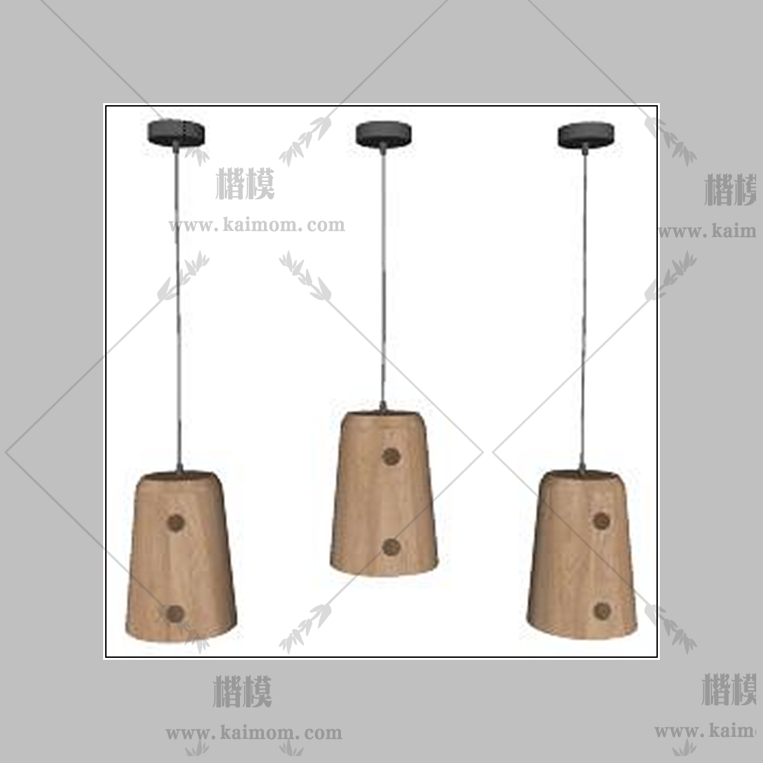 吊灯模型下载，免调整材质-1