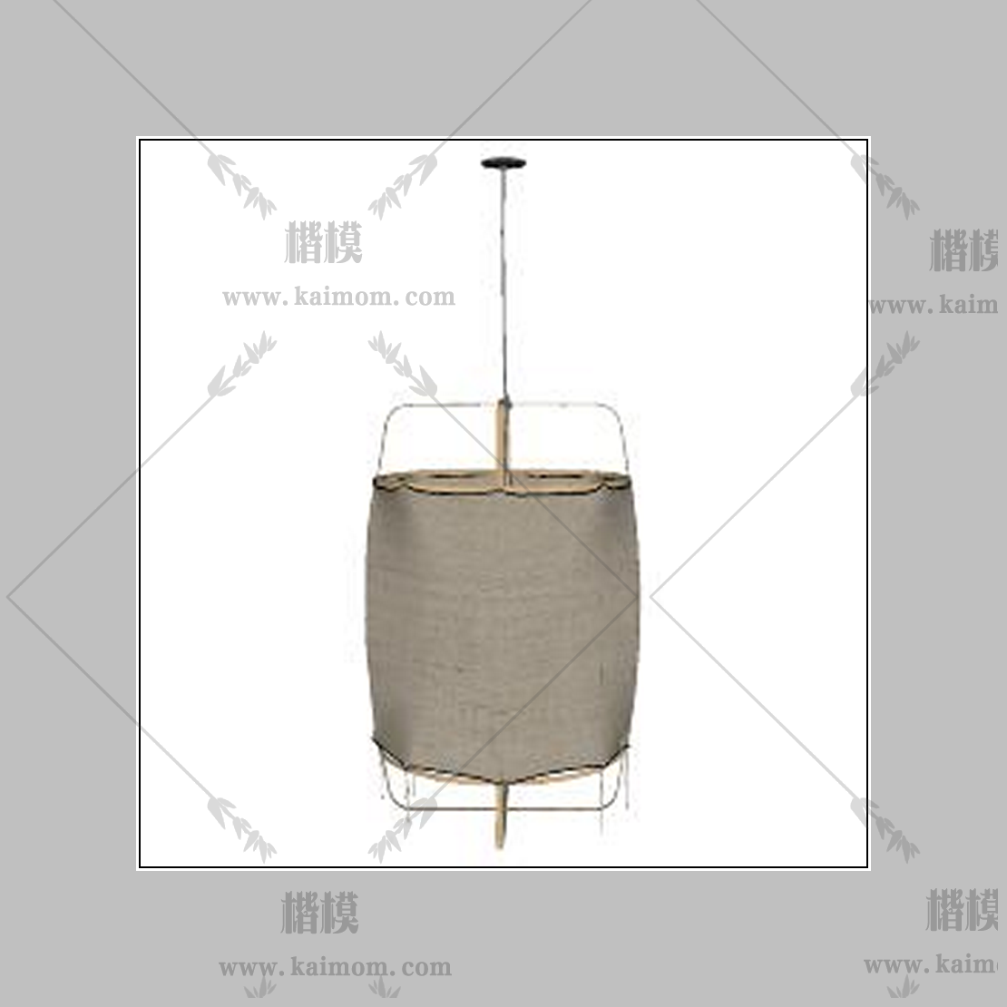 吊灯模型下载，免调整材质-1