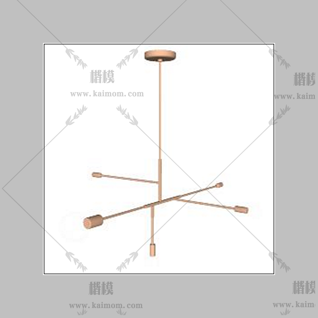 吊灯模型下载，免调整材质-1