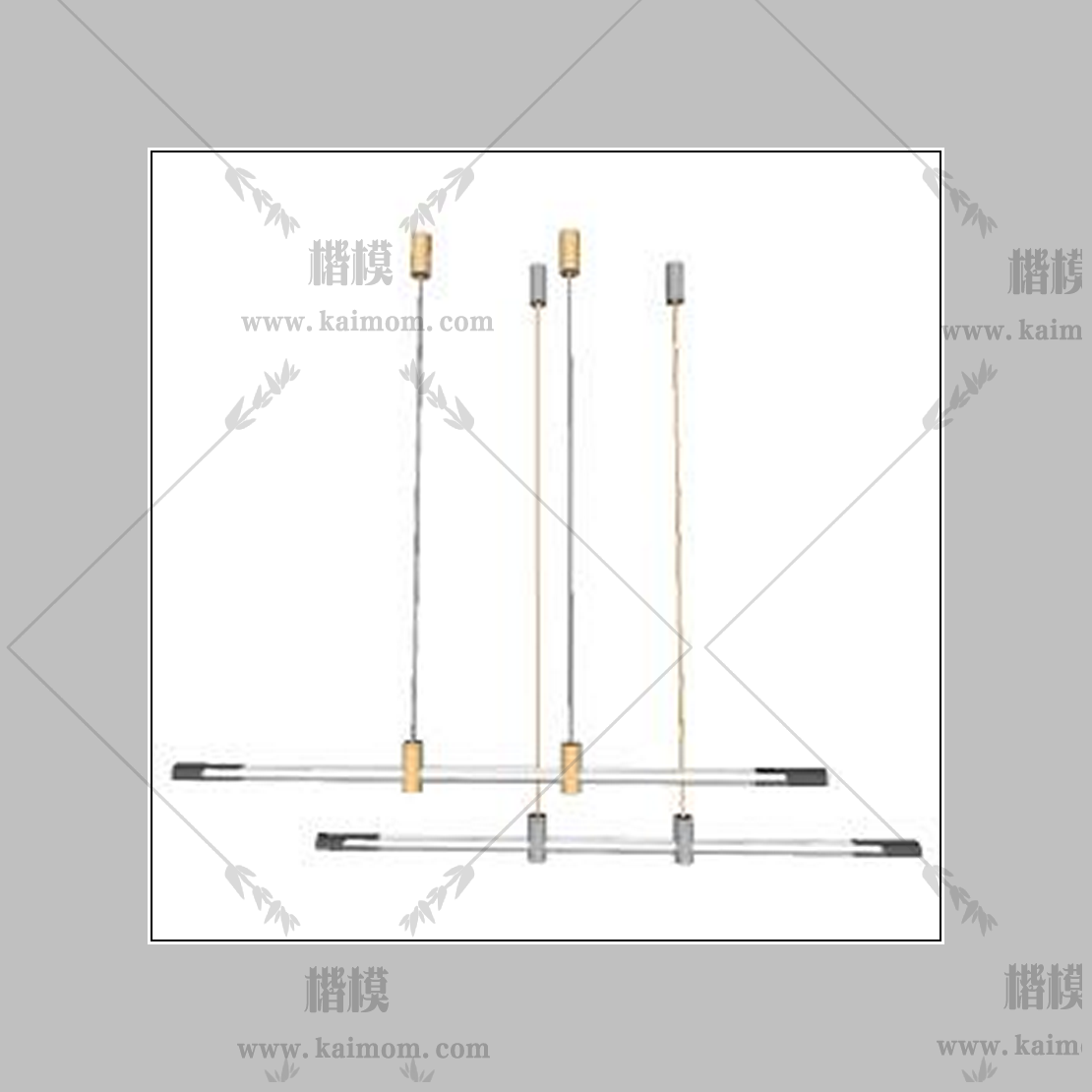 吊灯模型下载，免调整材质-1