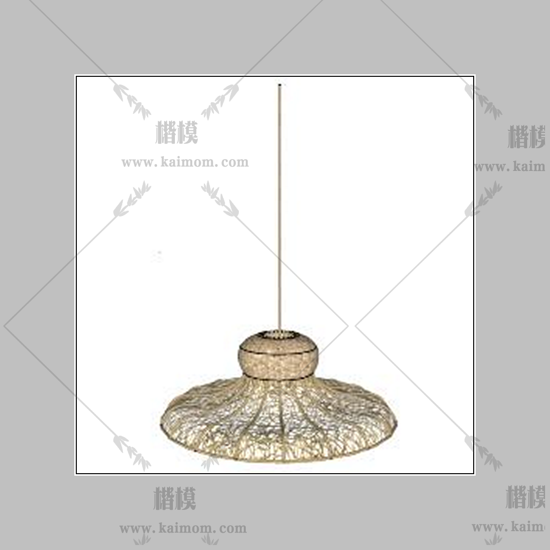 吊灯模型下载，免调整材质-1
