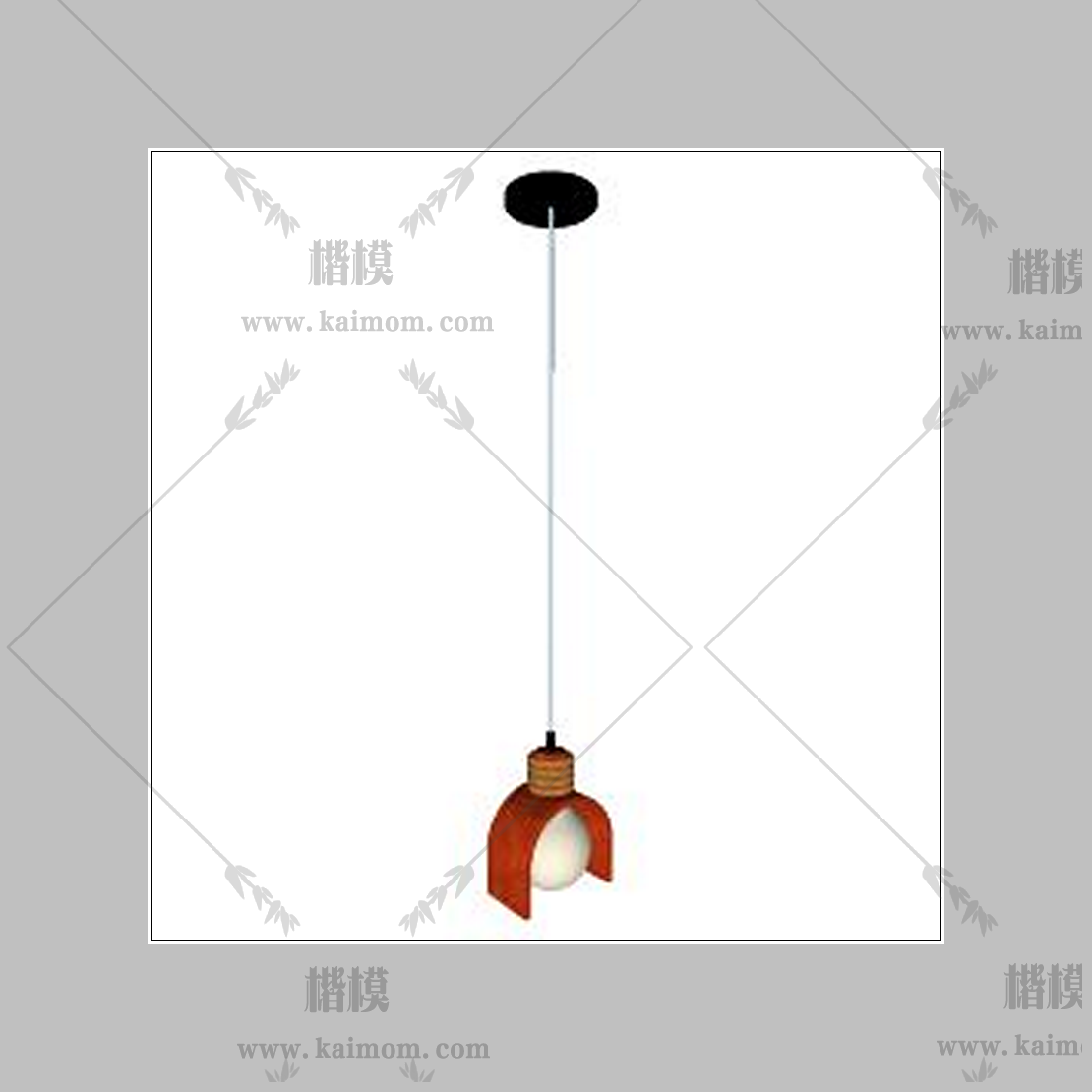吊灯模型下载，免调整材质-1