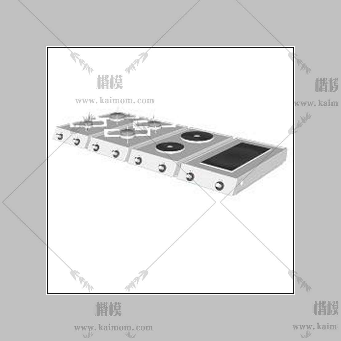 燃气灶模型下载,免调整-1