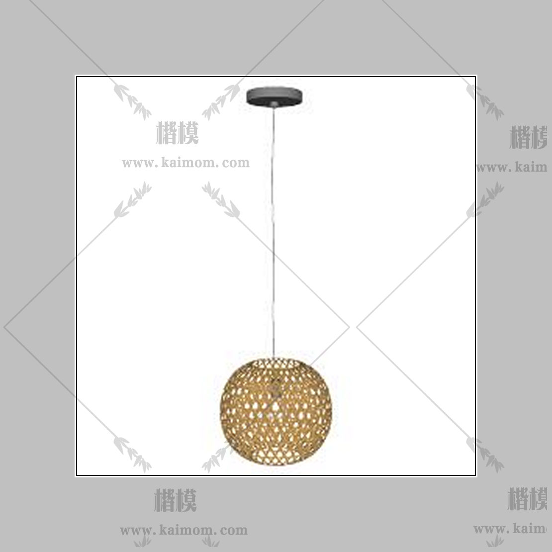 吊灯模型下载，免调整材质-1