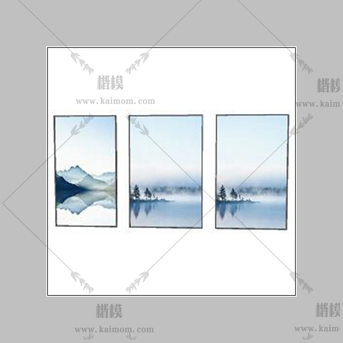中式山水挂画-1