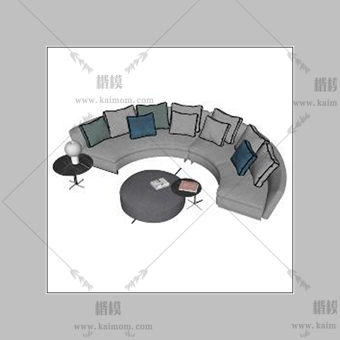 半圆沙发组合-1