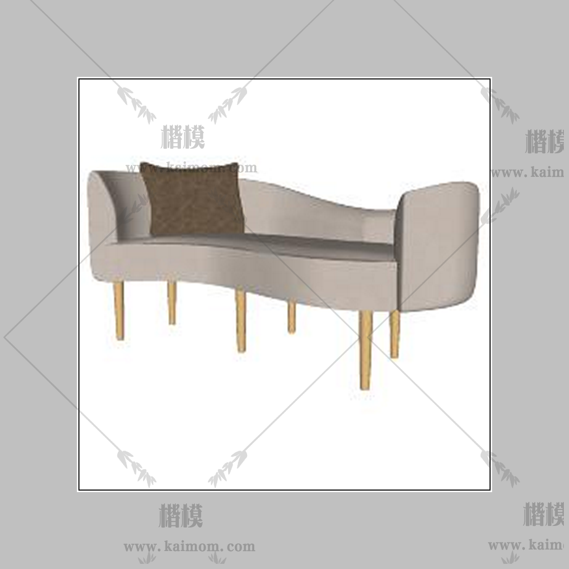 美式侧边沙发-1