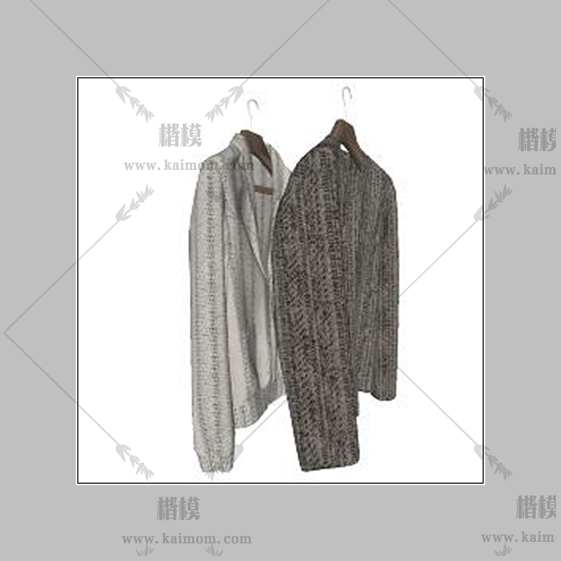 衣服模型下载，免调整材质-1