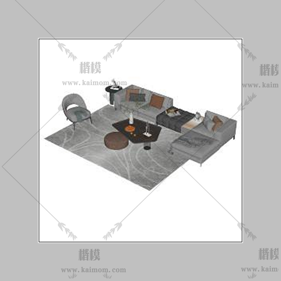 好看的现代沙发组合-1